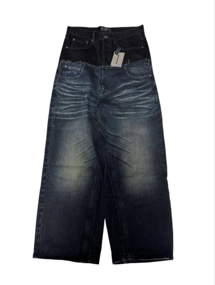 Balenciaga Cut-up Baggy Jeans